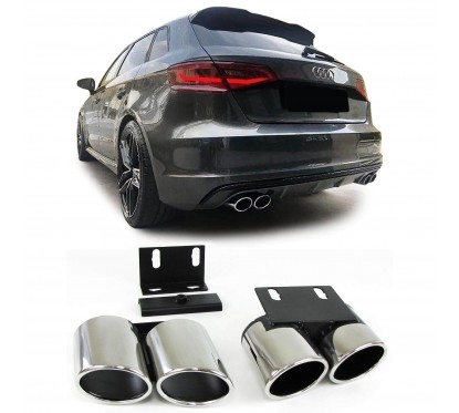2x embouts d'echappements Audi A3 8V 13+