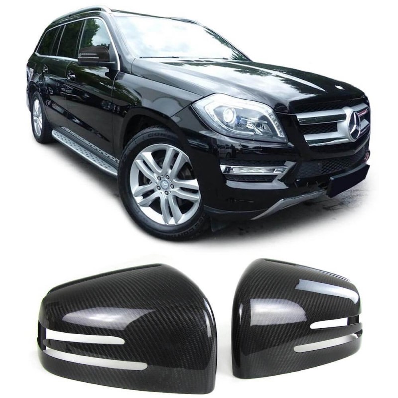 2x Coques de retroviseurs en carbone Mercedes G W463, GL X166, GLE W166