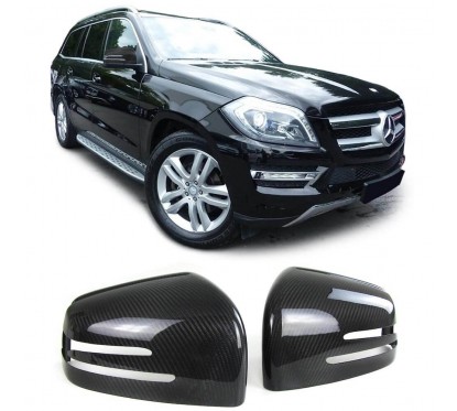 2x Coques de retroviseurs en carbone Mercedes G W463, GL X166, GLE W166