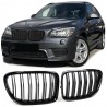 2x Grilles de Calandre BMW X1 E84 Noir brillant M Performance 09-15