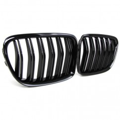 2x Grilles de Calandre BMW X1 E84 Noir brillant M Performance 09-15