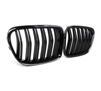2x Grilles de Calandre BMW X1 E84 Noir brillant M Performance 09-15