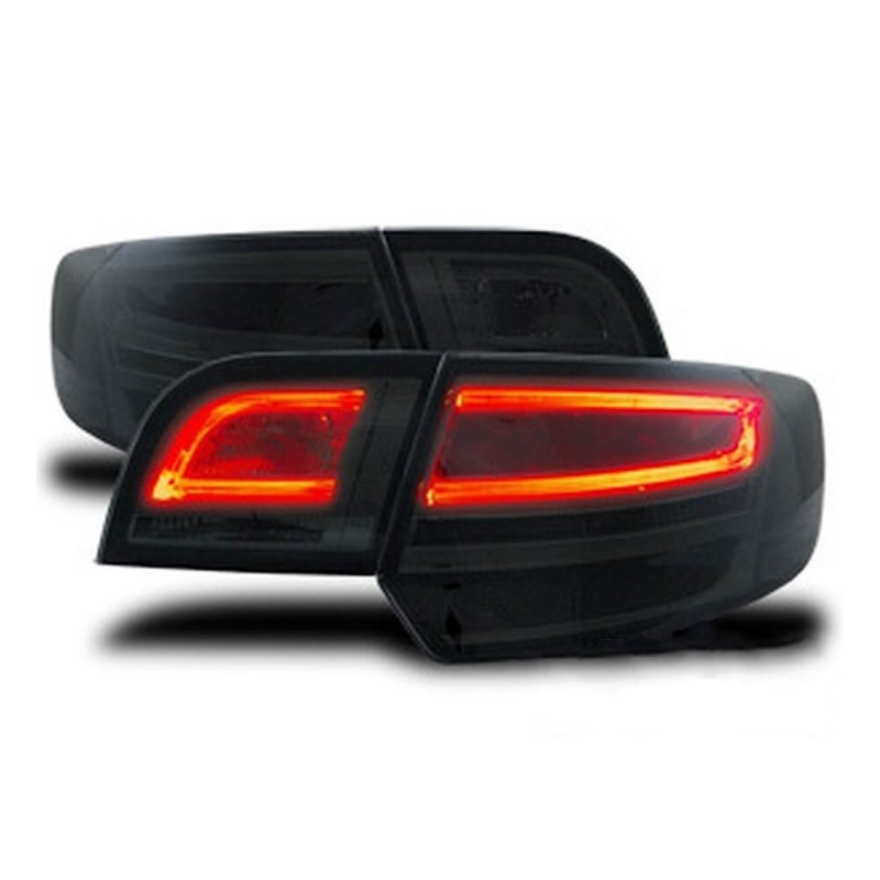 2x Feux arrières Rouge fumés LED Audi A3 8P Sportback look Facelift (04-08)