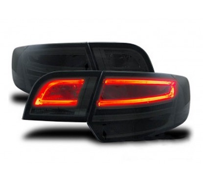 2x Feux arrieres fumés LED Audi A3 8P Sportback look Facelift 04-08 + Adaptateurs