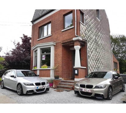 2x Splitters non peint BMW série 3 E90 E91 (08-12) avec Pack M