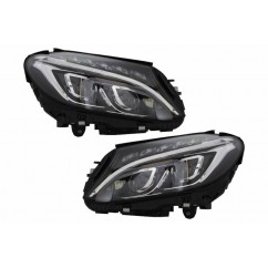 2x Phares Full LED Mercedes Classe C W205 S205 14-18