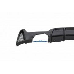 Diffuseur arriere noir brillant BMW serie 3 F30 F31 look M Performance 11+