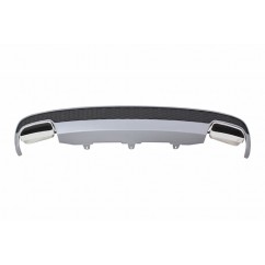 Diffuseur arriere + Echappements Audi A6 4G Look S6 Facelift 11-14 (1+1)