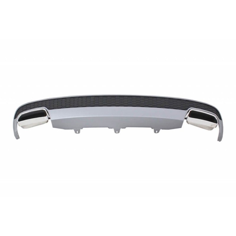 Diffuseur arriere + Echappements Audi A6 4G Look S6 Facelift 11-14 (1+1)
