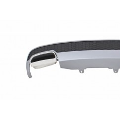 Diffuseur arriere + Echappements Audi A6 4G Look S6 Facelift 11-14 (1+1)