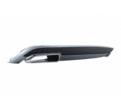 Diffuseur arriere + Echappements Audi A6 4G Look S6 Facelift 11-14 (1+1)