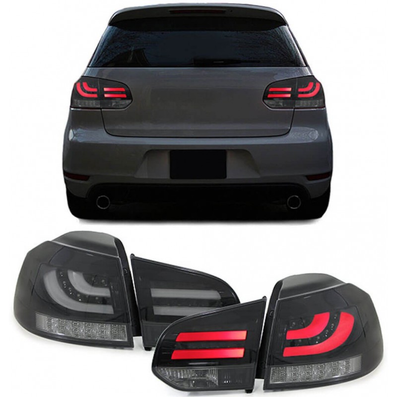 2x Feux à LED Golf VI 6 fumés Black (08-12)