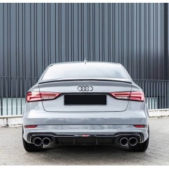 Becquet ABS noir brillant Audi A3 S3 8V Berline S-Line 12-