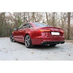 Diffuseur arriere ABS + embouts Audi A6 C7 Berline/Avant RS6 Design 10-14