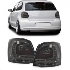 2x Feux arrieres Volkswagen Polo V 6R Noir fumé 09-14