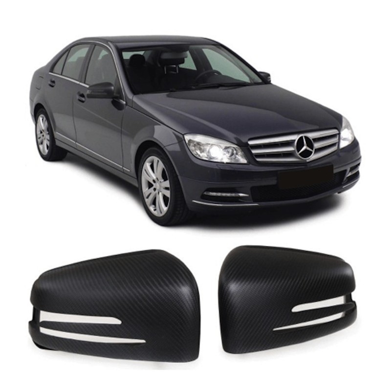 2x Coques retroviseurs Carbone véritable Mercedes Classe A W176 B W246 C W204 2x Coques retroviseurs Carbone véritable Mercedes Classe A W176 B W246 C W204