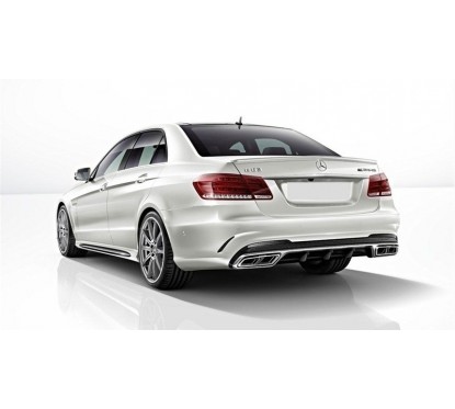 Diffuseur arrière Look E63 AMG pour Mercedes Classe E W212 Facelift avec pack AMG (13-16)