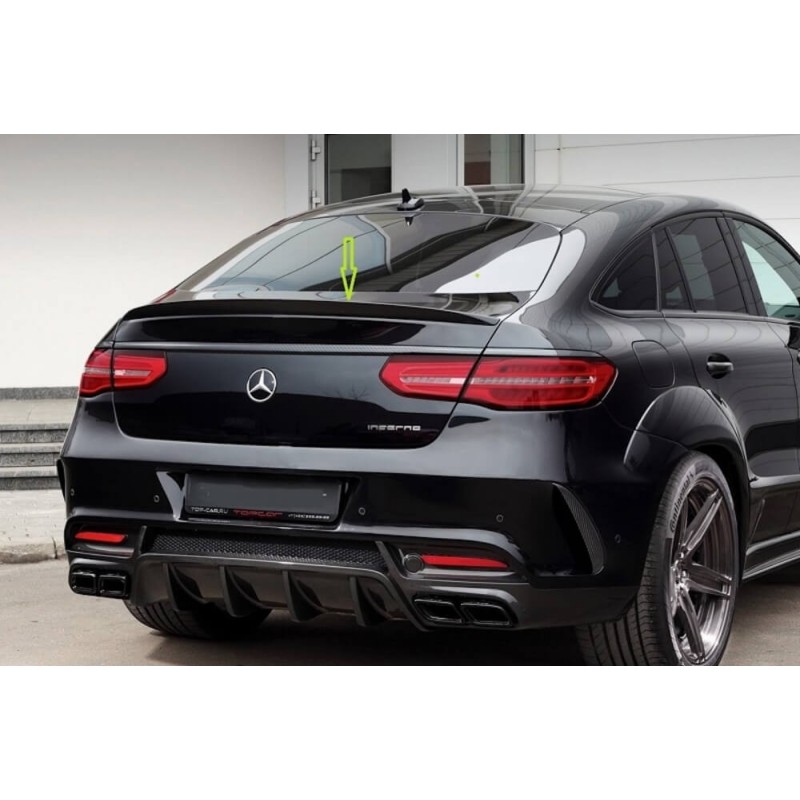 Becquet en ABS Mercedes GLE Coupe C292 Noir Brillant 15-