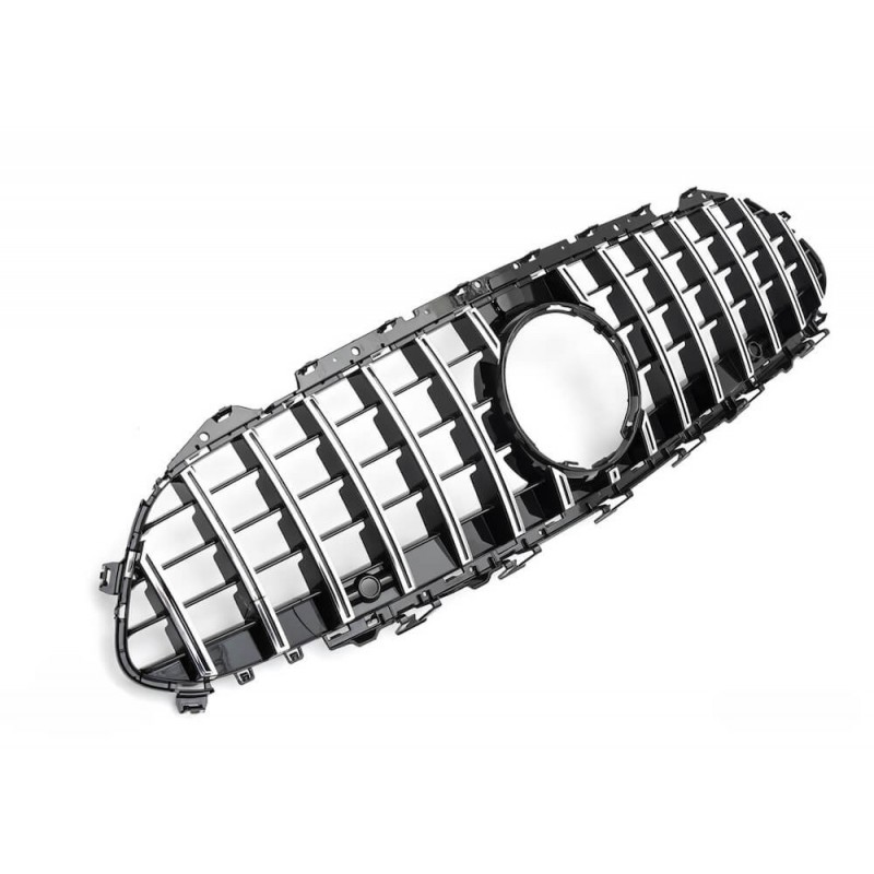 Grille de calandre Mercedes Classe CLS C257 Panamericana Look AMG 18+ NOIR ET CHROME