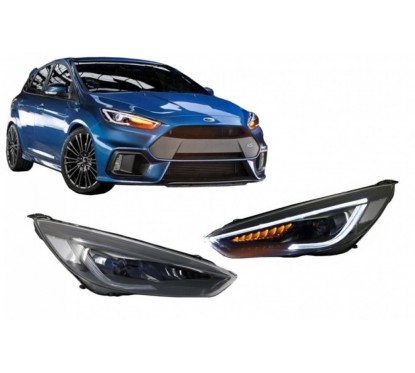 2x Phares avants look Bi-Xenon/clignotants dynamiques arrières Ford Focus MK3 Facelift 2015+