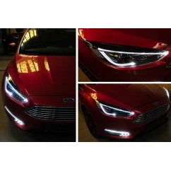 2x Phares avants look Bi-Xenon/clignotants dynamiques arrières Ford Focus MK3 Facelift 2015+