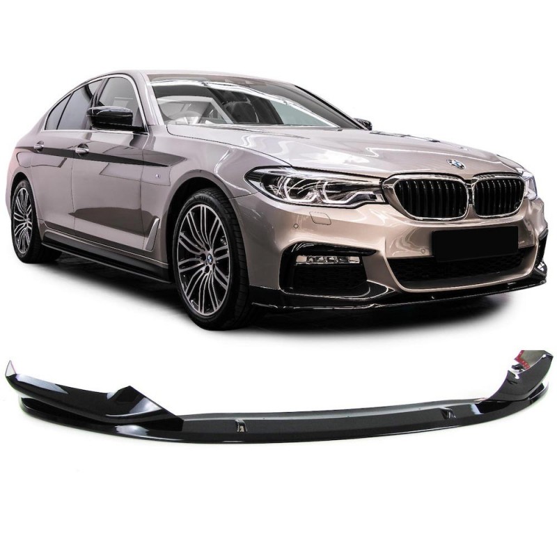 Rajout de pare-choc avant BMW série 5 G30 G31 M Performance Noir Brillant (17-20)