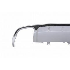 Diffuseur pare-chocs arrière avec embouts de silencieux d'échappement AUDI A6 4G Facelift (15-18) S6 Design