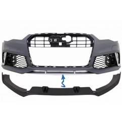 Rajout de pare-chocs avant Audi A6 C7 4G RS6 (11-18) Carbone