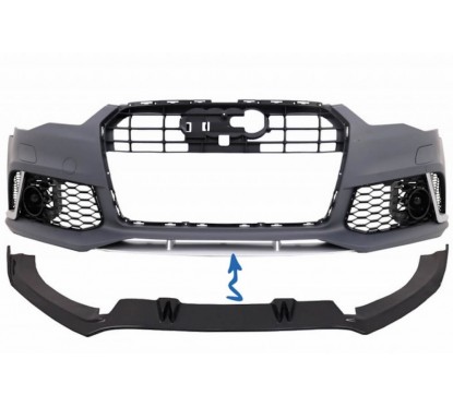 Rajout de pare-chocs avant Audi A6 C7 4G RS6 (11-18) Carbone