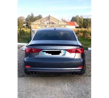 Diffuseur arrière Audi A3 8V berline/cabriolet (sans Pack S-Line) Look S3 12-16 (2+2)