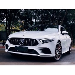 Grille de calandre Mercedes Classe A W177 V177 GT-R Panamericana 18+ NOIR CHROME AVEC GRILLE