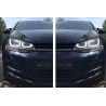 2x Coques de retroviseurs Noir brillant adaptables sur Vw Golf VII 7, 7.5 et Touran (13+)