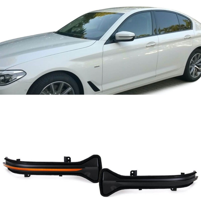 2x Clignotants de rétroviseurs à LED dynamique BMW Série 5 G30 G31 Série 6 G32 GT Série 7 G11