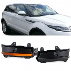 Clignotants Noirs fumés à LED Land Range Rover Discovery Evoque