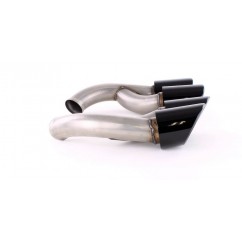 Embout d'échappement double noir GTS optic Porsche Cayenne 92A Facelift (14-17)