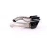 Embout d'échappement double noir GTS optic Porsche Cayenne 92A Facelift (14-17)