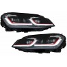 2x Phares LED Golf VII 7 look Facelift GTI 12-17