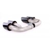 Embouts d'échappement Look GTS noir pour Porsche Cayenne PO536 9YA (+18)