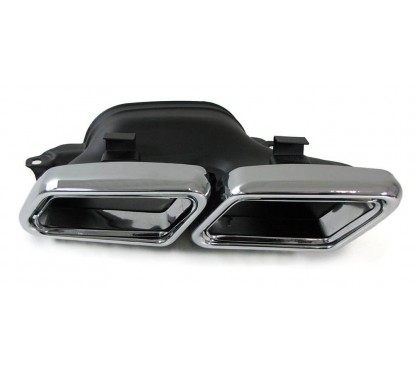2x Embouts d'échappements Look 6.3 AMG Mercedes Classe E W212 (09+)