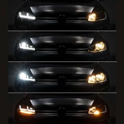 Phare complet à LED Osram LED driving GTI Edition VolksWagen Golf 7 avec halogène