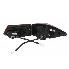 Feux arrières à LED adaptables sur LEXUS IS XE20 (06-12) Barre de signalisation Facelift New XE30 Rouge Clair