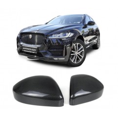 2x Coques retroviseur carbone Range Rover evoque, Jaguar F-Pace