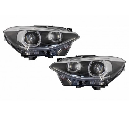 Phares Noir LED BMW Série 1 F20 F21 (11-14)
