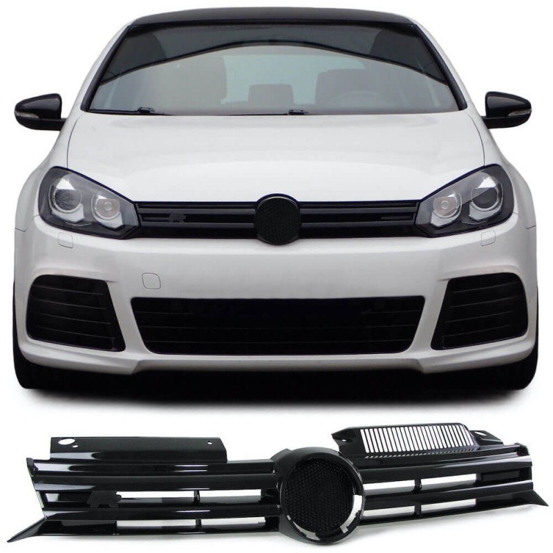 Calandre noire laquée adaptable sur Vw Golf VI 6 (08-12) Calandre noire laquée adaptable sur Vw Golf VI 6 (08-12)