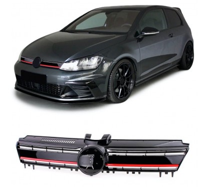 Calandre rouge et noire VW Golf 7 (12-17)
