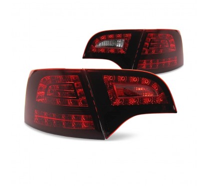 2x Feux arrières LED rouge foncé Audi A4 B7 Avant (04-08)