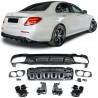 Diffuseur noir laqué + embouts d'échappement Mercedes classe E W213 (+16)