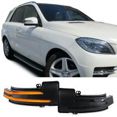 Clignotants noirs à LED dynamiques Mercedes ML W164 W166 / R W251 / G W463