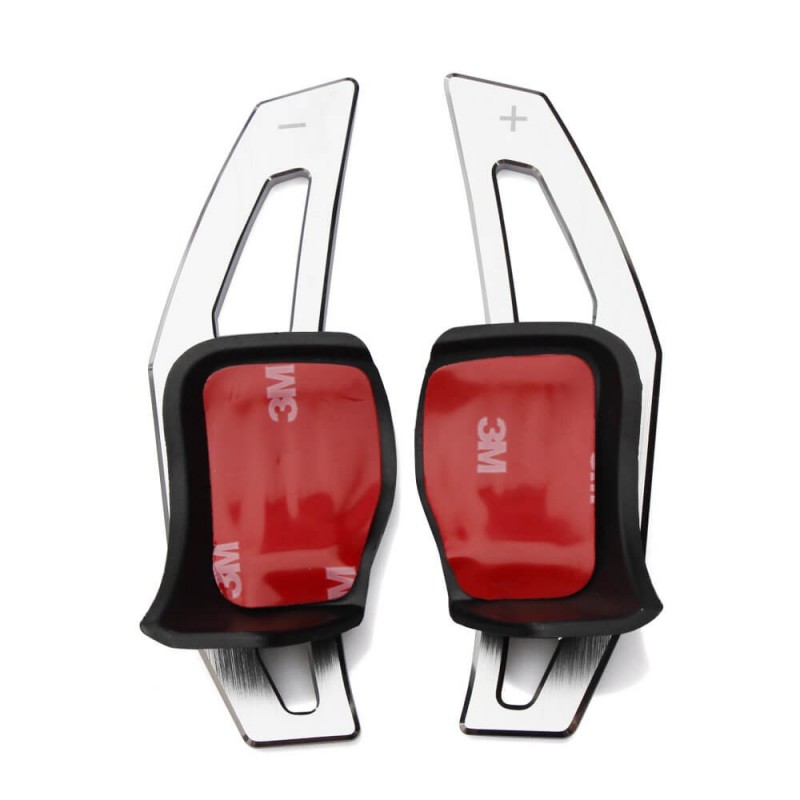 2x Extensions palettes au volant adaptables sur Vw gris Alu