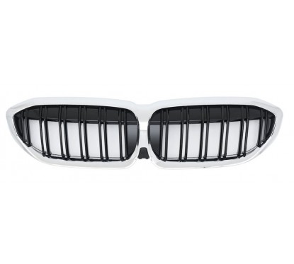 Calandre BMW serie 3 G20 G21 Chrome et Noir (19+)